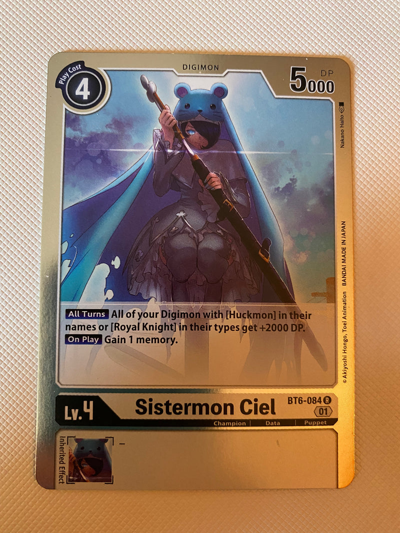 Digimon TCG Sistermon Ciel BT6-084 Holo Near Mint Digimon TCG Sistermon Ciel BT6-084 Holo Near Mint