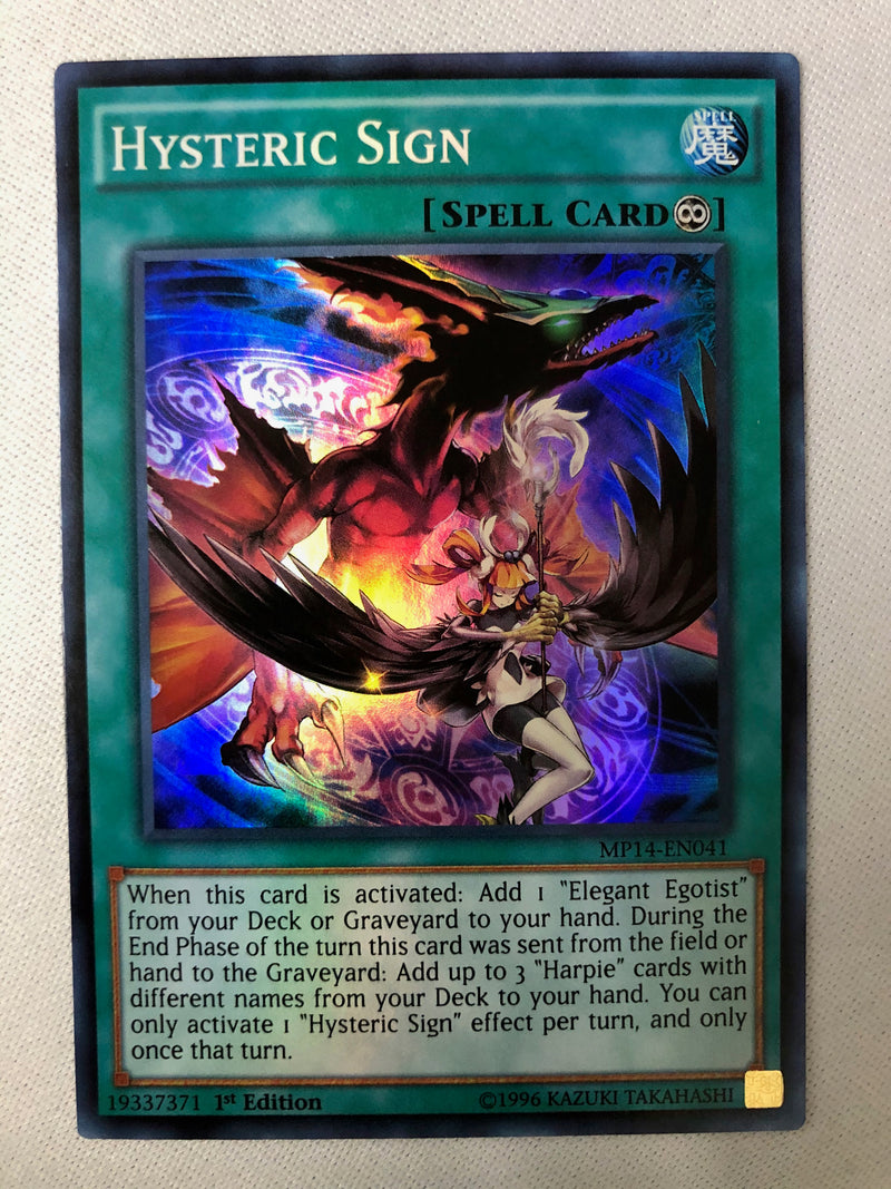 Yugioh Hysteric Sign MP14-EN041 Super Rare 1st Edition Near Mint