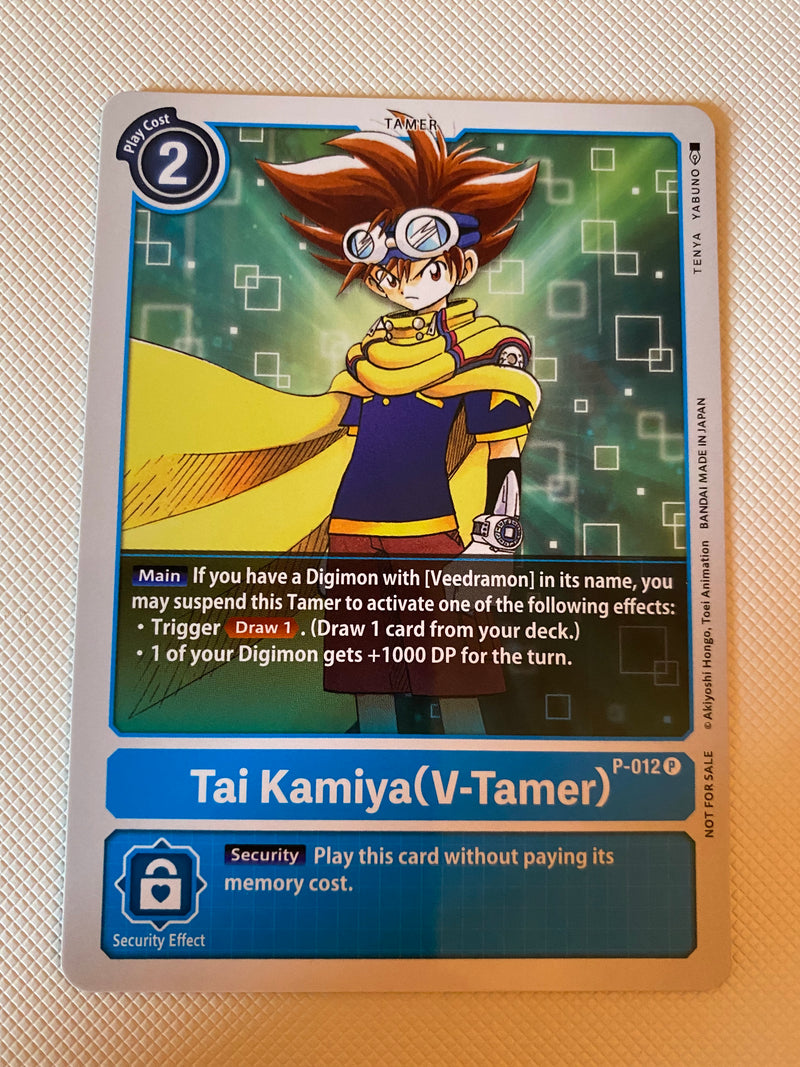 Digimon TCG Tai Kamiya (V-Tamer) P-012 Holo Rare Naer Mint