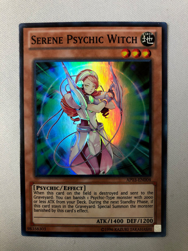 Yugioh Serene Psychic Witch AP03-EN004 Super Rare NM Yugioh Serene Psychic Witch AP03-EN004 Super Rare NM