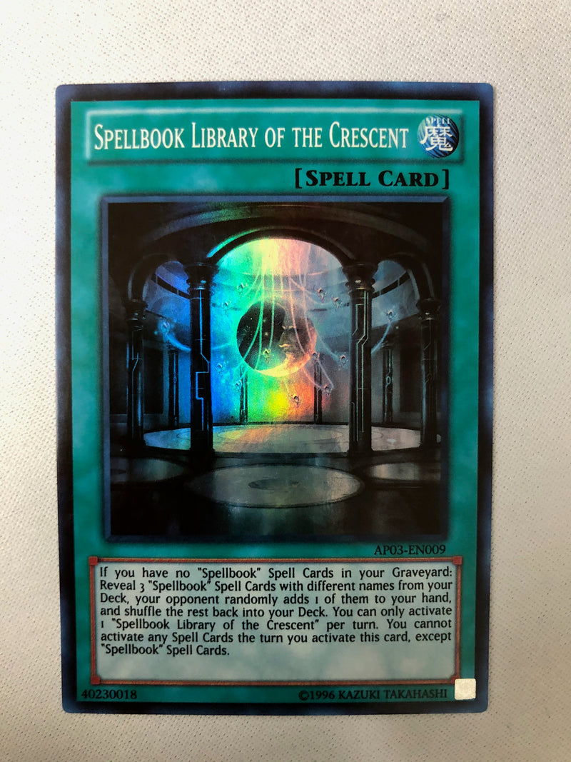 Yugioh Spellbook Library of The Crescent AP03-EN009 Super Rare NM Yugioh Spellbook Library of The Crescent AP03-EN009 Super Rare NM