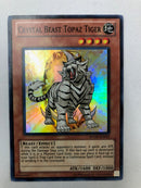 Yugioh Crystal Beast Topaz Tiger RYMP-EN043 Super Rare Unlimited Near Mint