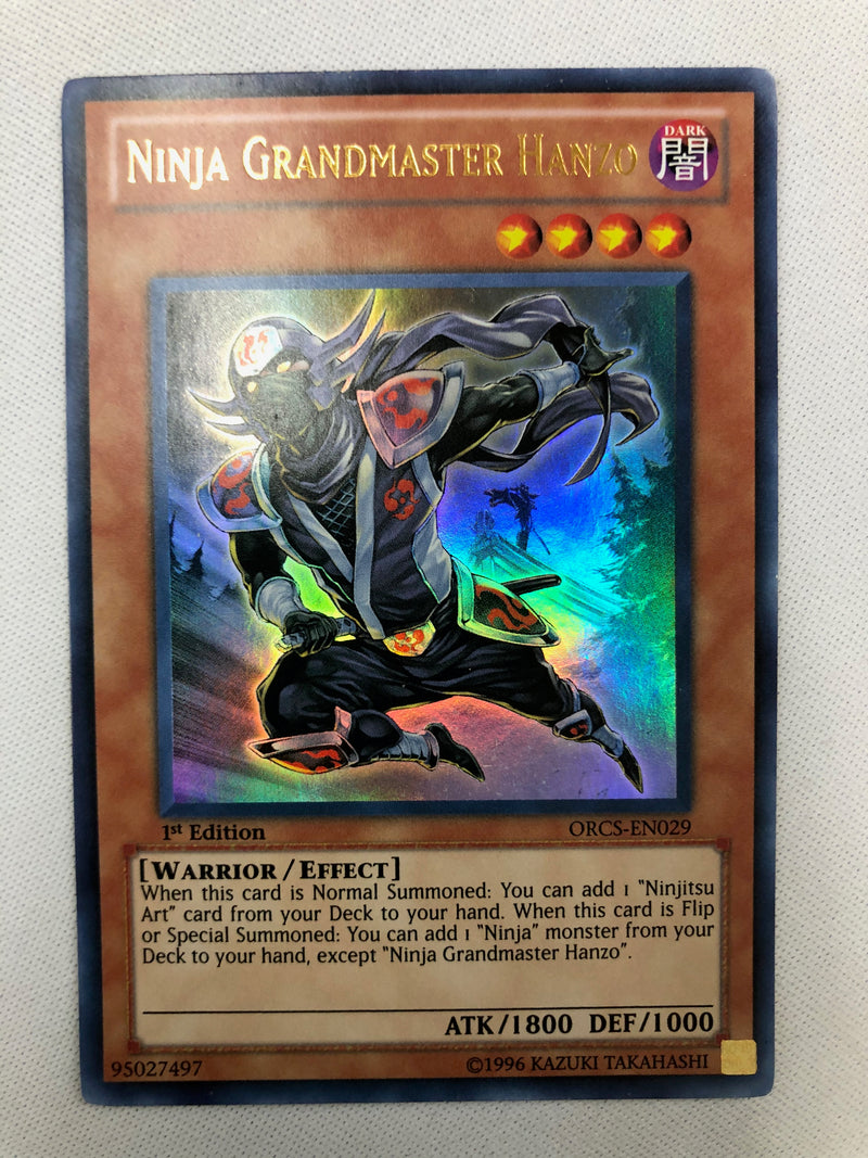 Yugioh Ninja Grandmaster Hanzo ORCS-EN029 Ultra Rare 1st Edition NM Yugioh Ninja Grandmaster Hanzo ORCS-EN029 Ultra Rare 1st Edition NM