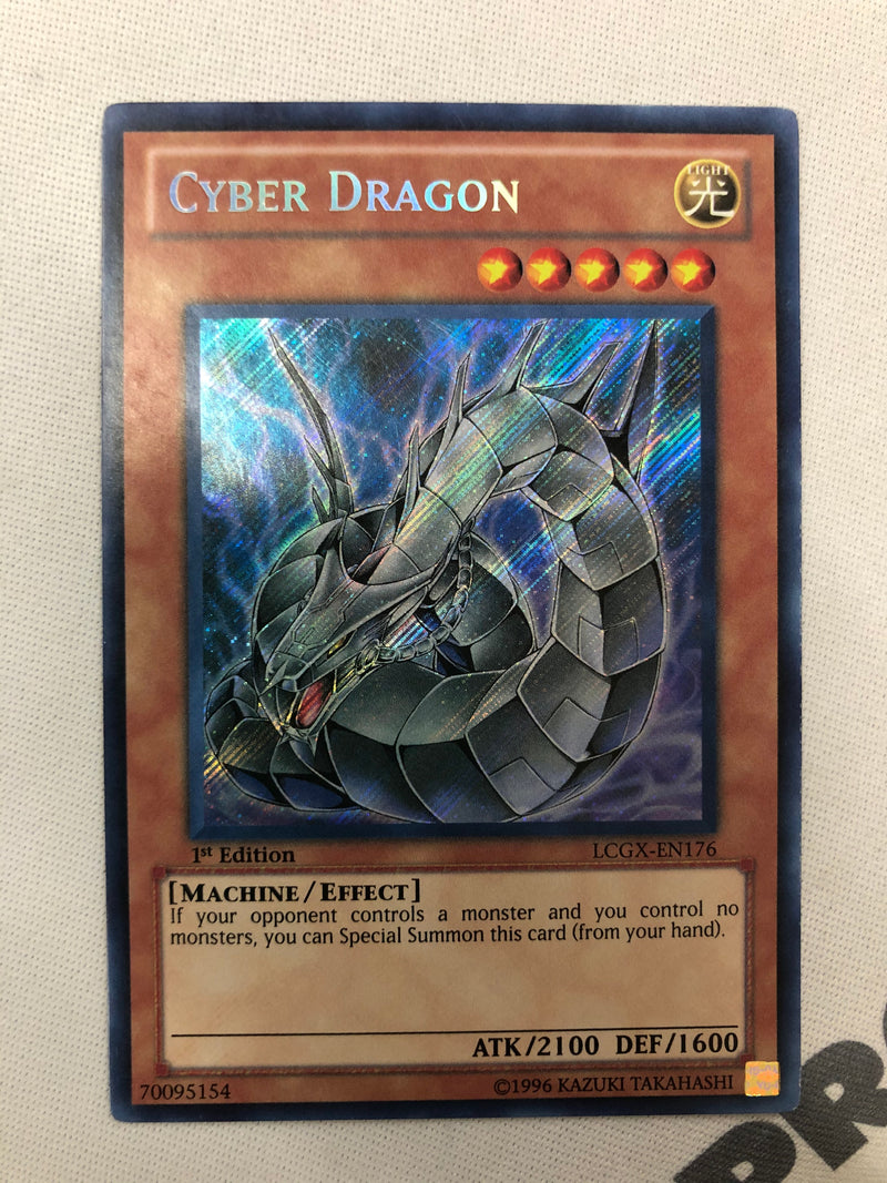 Yugioh Cyber Dragon LCGX-EN176 Secret Rare 1st Edition Near Mint