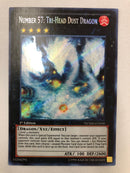 Yugioh Number 57: Tri-Head Dust Dragon NUMH-EN030 Secret Rare 1st Edition NM