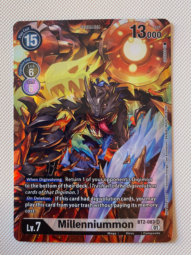 Digimon TCG Millenniummon Alternate Art  BT2-083 Holo  Near Mint