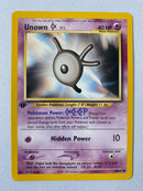 Unown K  58/64  Common 1st Edition Pokemon Card Near Mint