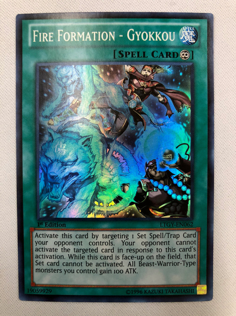Yugioh Fire Formation-Gyokkou LTGY-EN062 Super Rare 1st Edition NM