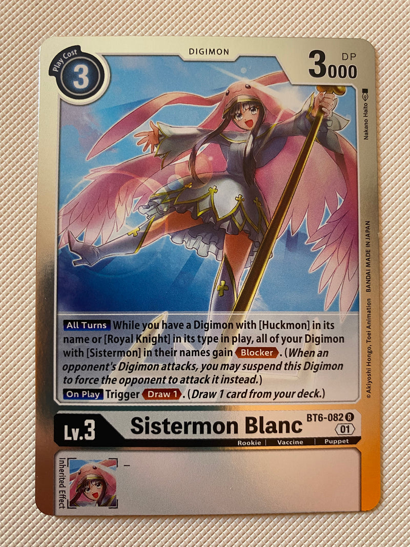 Digimon TCG Sistermon Blanc - BT6-082 Rare Near Mint