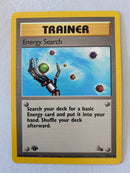 Energy Search 59/62 1st Edition Pokémon Card Near Mint