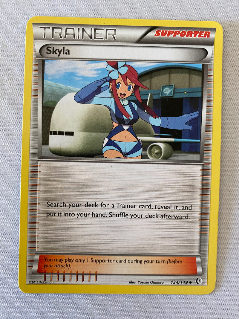 Skyla 134/149 Uncommon Supporter Pokemon Card Near Mint Skyla 134/149 Uncommon Supporter Pokemon Card Near Mint