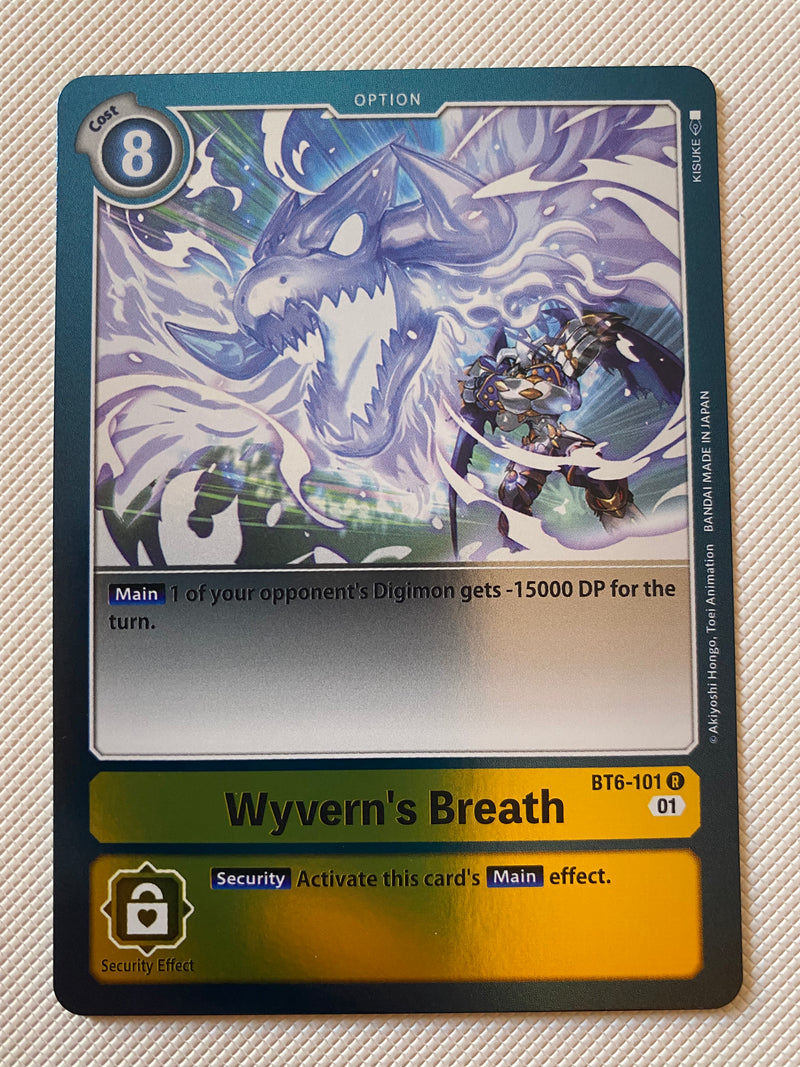 Digimon TCG Wyvern's Breath  BT6-101 Rare  Near Mint