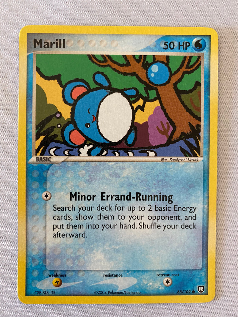 Marill  68/109 Common Pokemon Card Near Mint