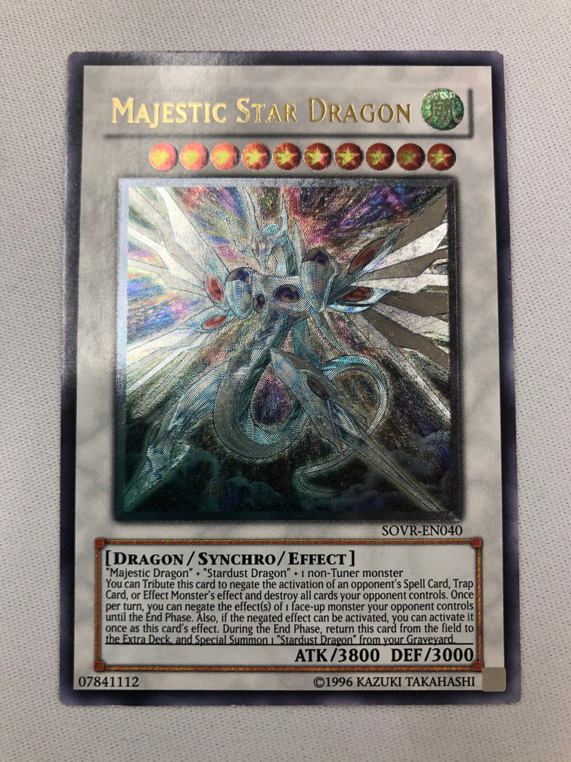 Yugioh Majestic Star Dragon SOVR-EN040 Ultimate Rare Unlimited Edition Near Mint
