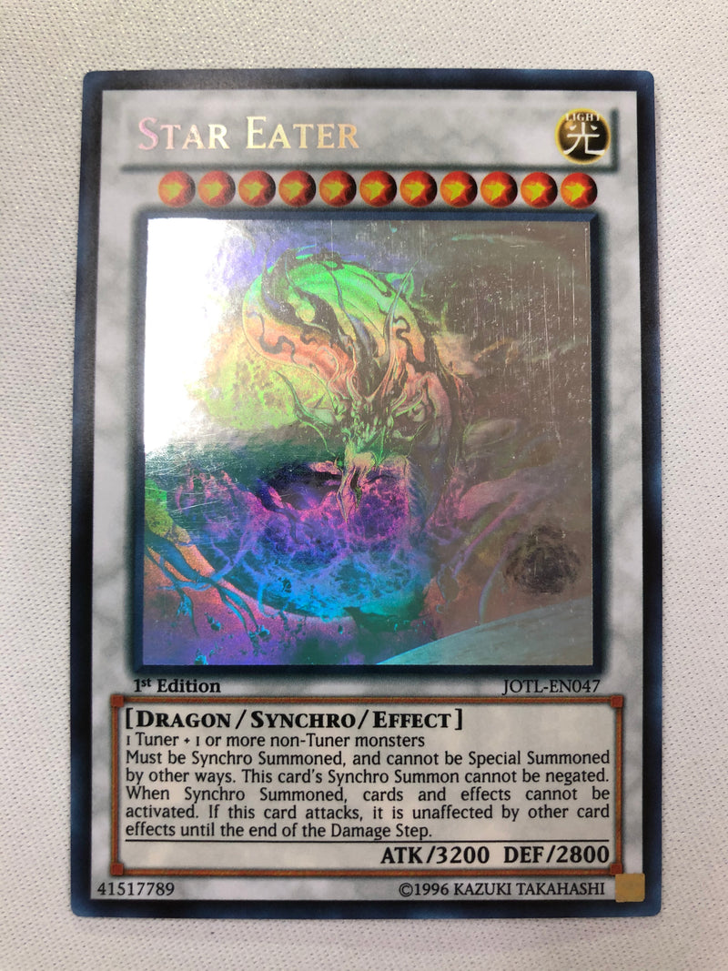 Yugioh Star Eater JOTL-EN047 Ghost Rare 1st Edition Near Mint