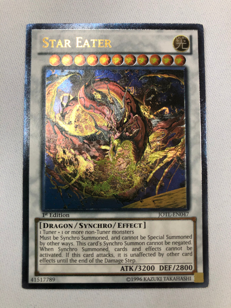Yugioh Star Eater JOTL-EN047 Ultimate Rare 1st Edition Near Mint
