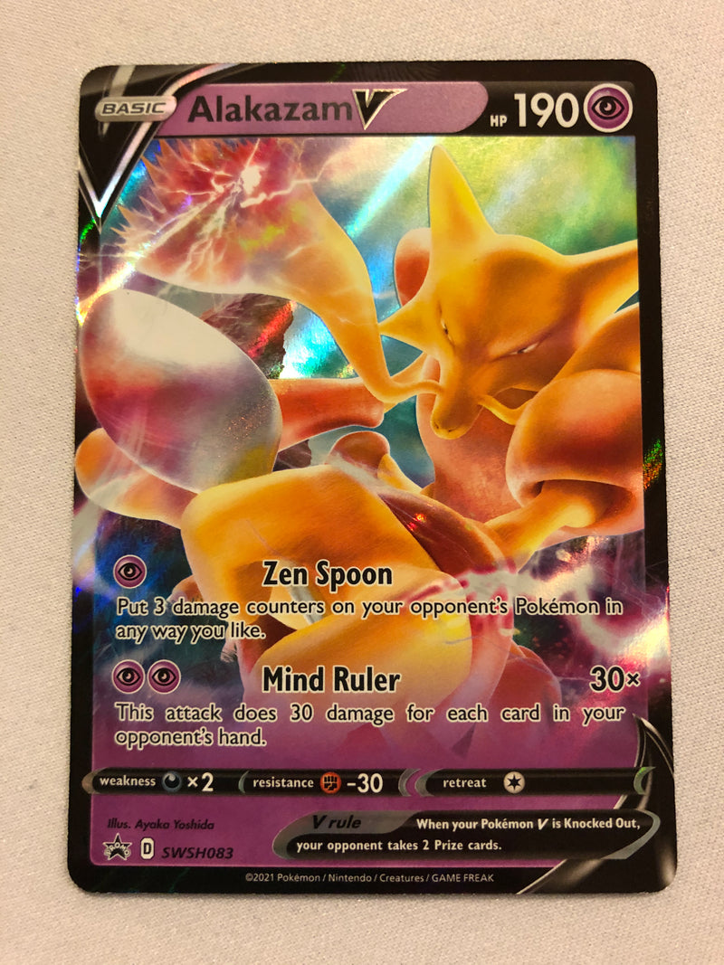 rare naruto cards list Alakazam V Promo SWSH083 Vivid Voltage Holo Rare Pokemon Card Near Min