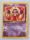 Sabrina’s Jynx 57/132  1st Edition Pokemon Card  Near Mint