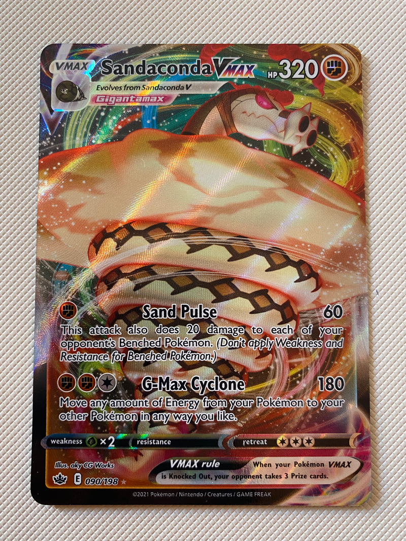 Sandaconda VMax 090/198  Pokemon Card  SWSH Chilling Reign Naer Mint