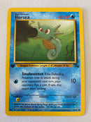 Horsea 49/62 Fossil Set 1st Edition Common Pokemon Card Near Mint