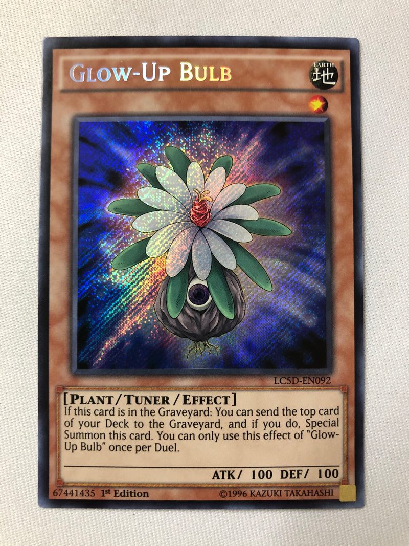 Yugioh Glow-Up Bulb LC5D-EN092 Secret Rare 1st Edition Near Mint