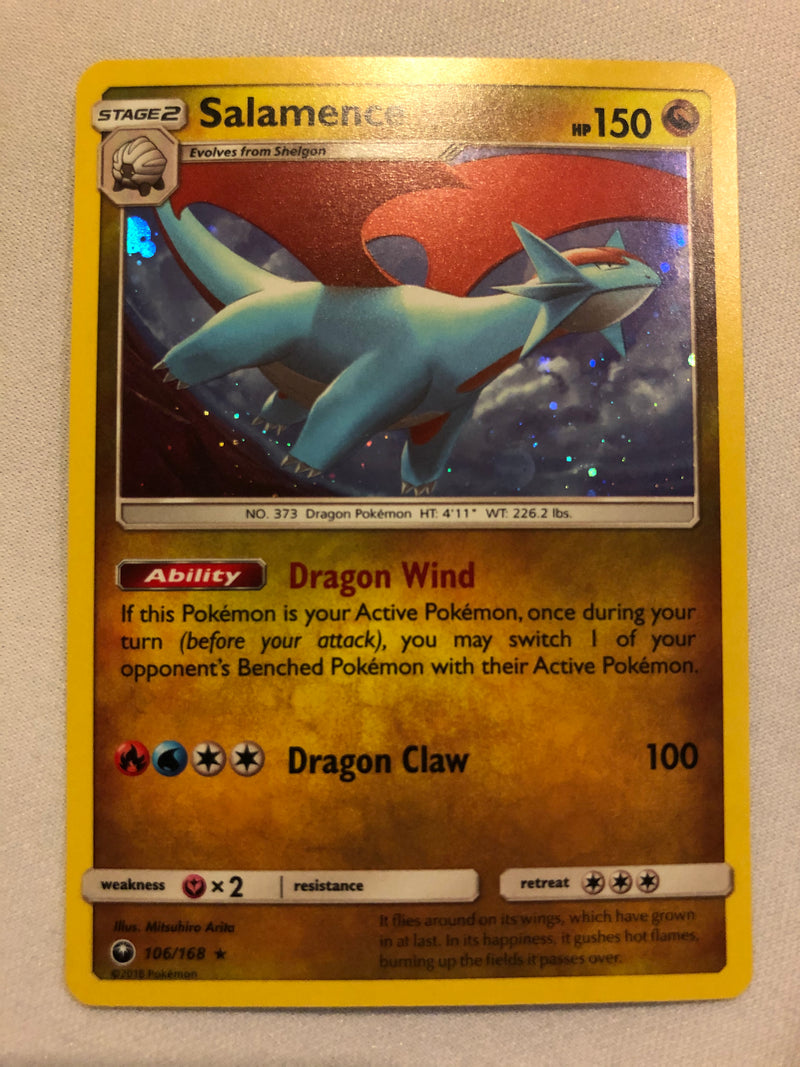 Salamence 106/108 Celestial Storm Holo Rare Pokemon Card Near Mint