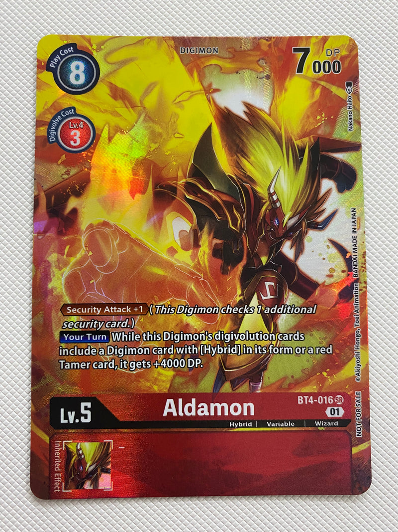 Digimon TCG  Aldamon BT4-016 Holo Near Mint