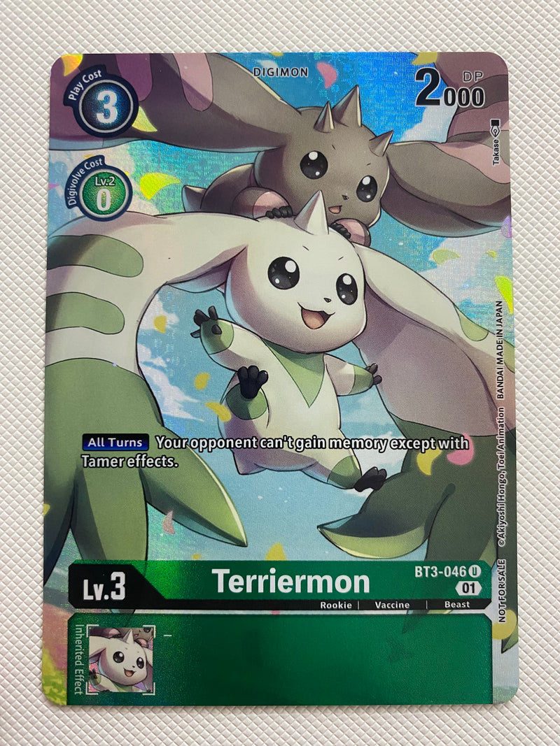 digimon card game terriermon Digimon TCG Terriermon BT3-046 Holo Naer Mint