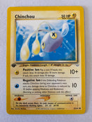 Chinchou 42/64 1st Edition  Common Pokemon Card Near Mint