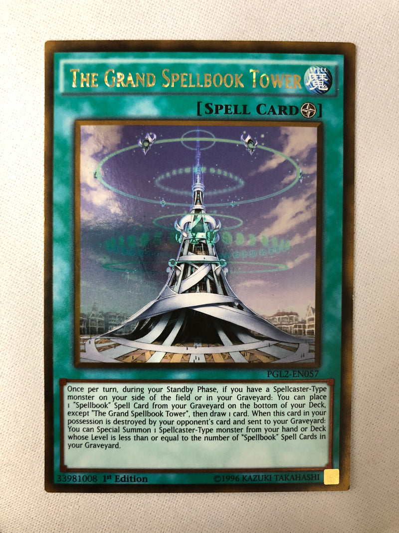 Yugioh The Grand Spellbook Tower PGL2-EN057 Gold Rare 1st Edition NM