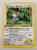 Lt. Surge’s Rattata 85/132 1st Edition Gym Challenge Near Mint