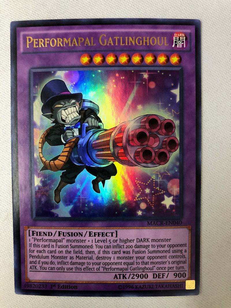 Yugioh Performapal Gatlinghoul MACR-EN040 Ultra Rare 1st Edition NM