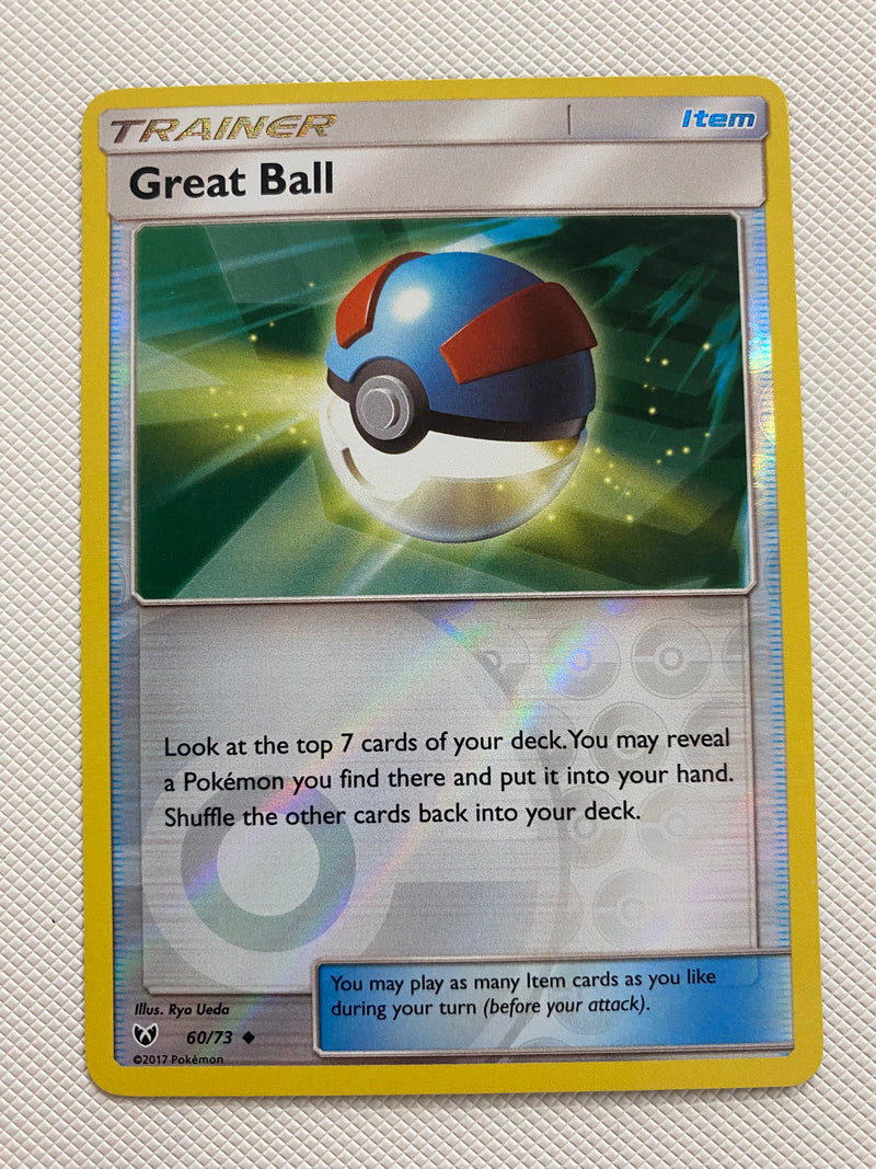 Great Ball 60/73 Reverse Holo Pokémon Sun & Moon Near Mint