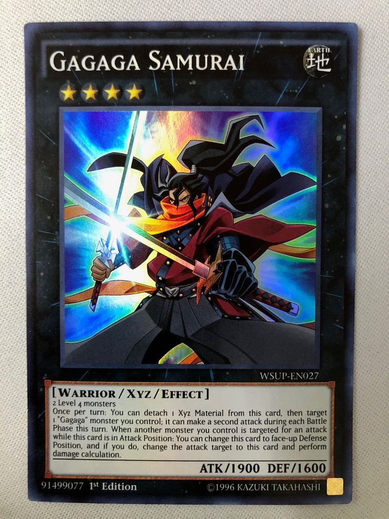 Yugioh Gagaga Samurai WSUP-EN027 Super Rare 1st Edition NM