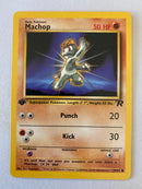 Machop 59/82 Team Rocket Common 1st Edition Pokemon Card Near Mint