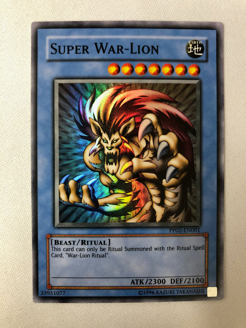 Yugioh Super War-Lion PP02-EN001 Super Rare Unlimited Edition Near Mint