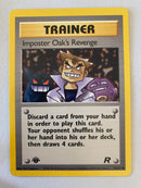 Imposter Oak's Revenge  76/82 1st Edition Pokémon Card Near Mint