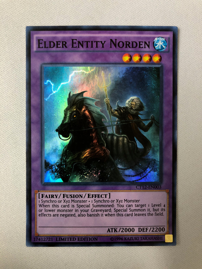 Yugioh Elder Entity Norden CT12-EN003 Super Rare Limited Edition NM