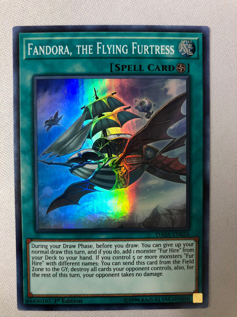 Yugioh Fandora, the Flying Furtress DASA-EN024 Super Rare 1st Edition NM