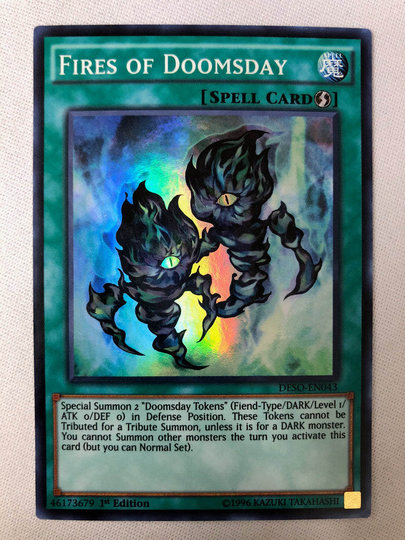 Yugioh Fires of Doomsday DESO-EN043 Super Rare 1st Edition Near Mint