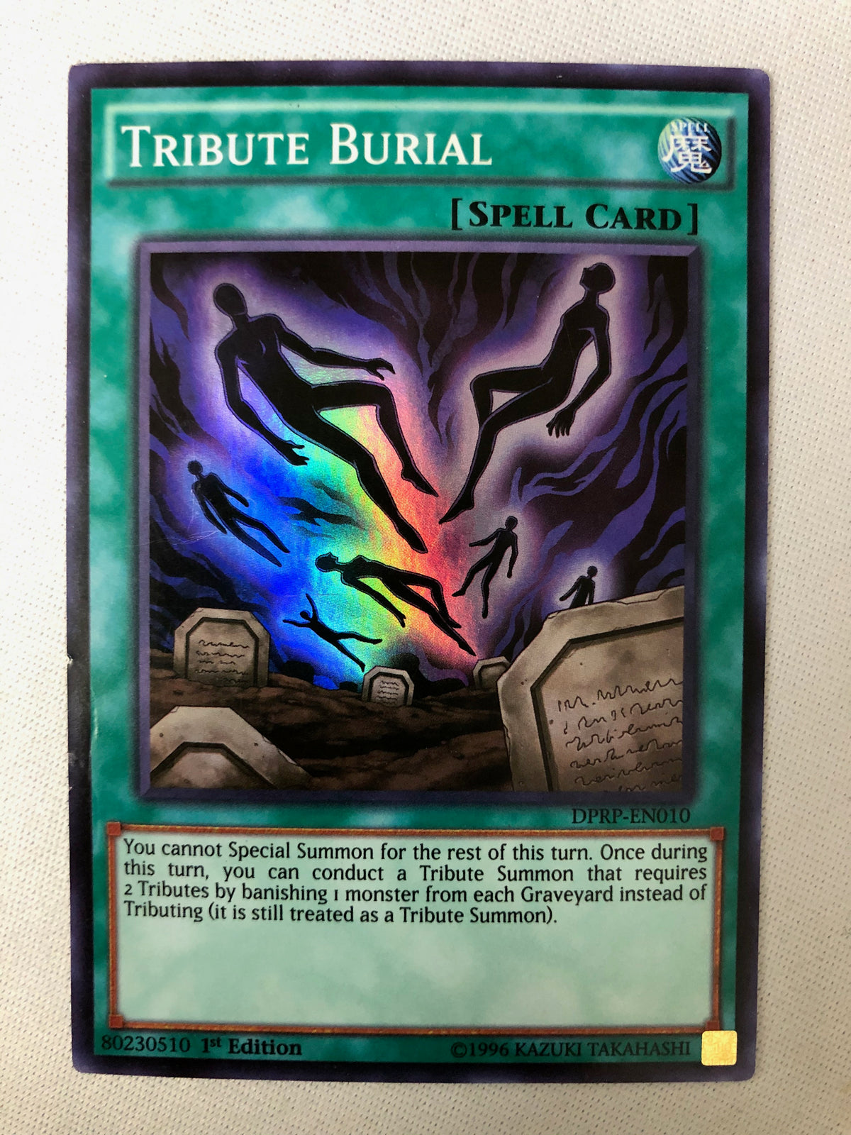 Yugioh Tribute Burial DPRP-EN010 Super Rare 1st Edition NM