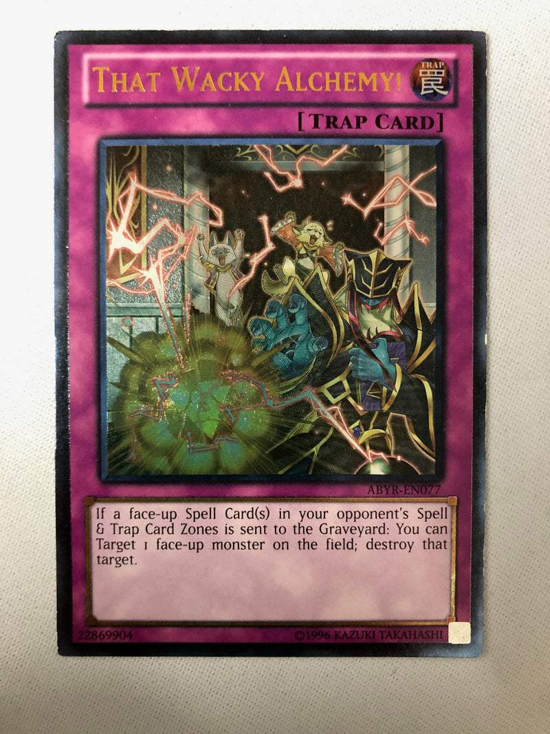 Yugioh That Wacky Alchemy! ABYR-EN077 Ultimate Rare Unlimited NM Yugioh That Wacky Alchemy! ABYR-EN077 Ultimate Rare Unlimited NM