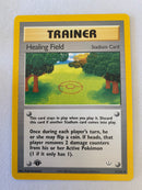 Trainer Healing Field  61/64 1st Edition Pokemon Card Near Mint