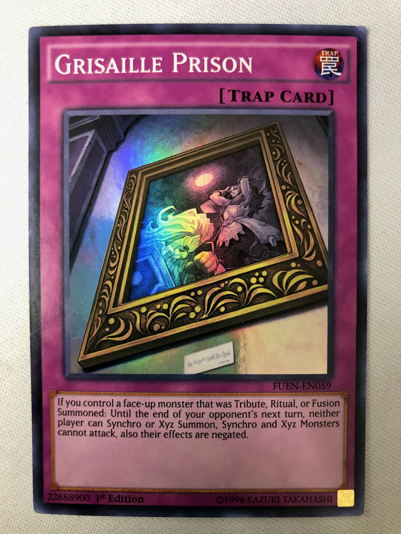 Yugioh Grisaille Prison FUEN-EN059 Super Rare 1st Edition NM