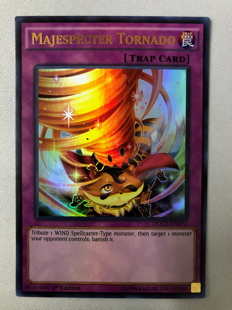 tornado yugioh card Yugioh Majespecter Tornado DOCS-EN072 Ultra Rare 1st Edition Near Mint