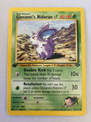 Giovanni's Nidoran 76/132 1st Edition Common Pokemon Card Near Mint