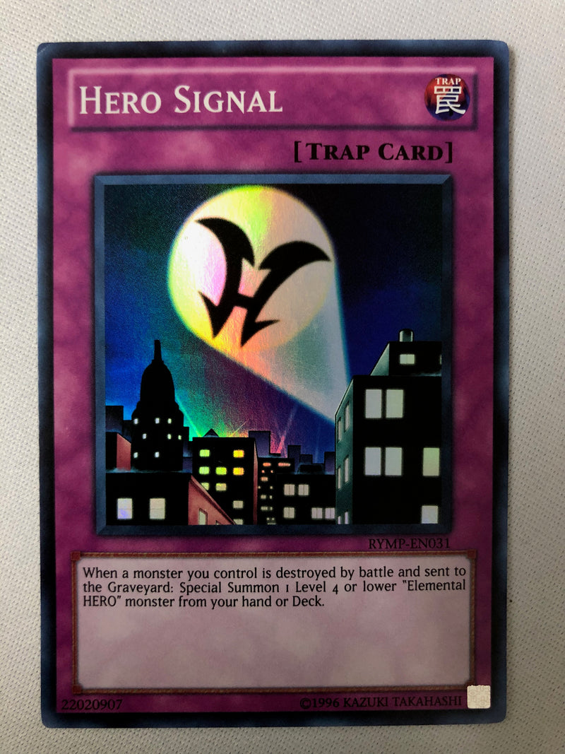 Yugioh Hero Signal RYMP-EN031 Super Rare Unlimited Edition NM