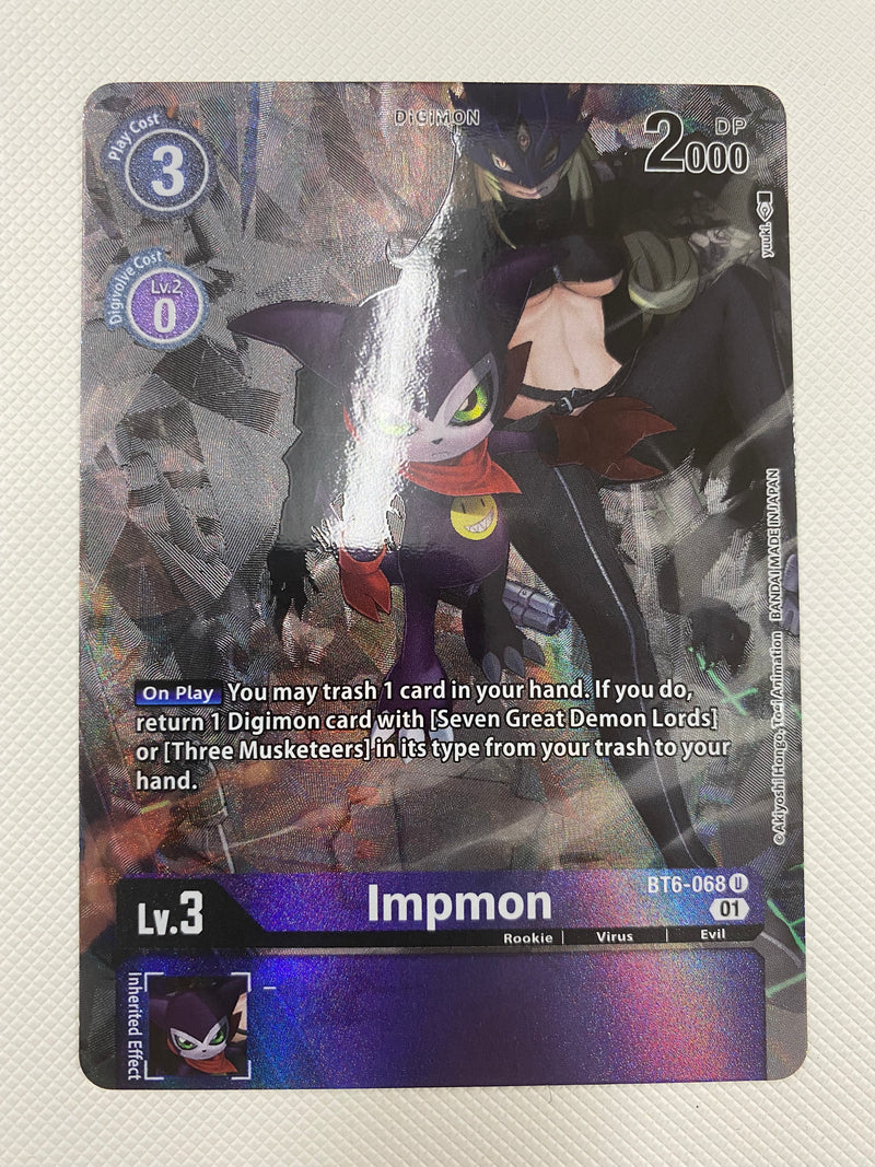 Digimon TCG  Impmon BT6-068 Holo Near Mint