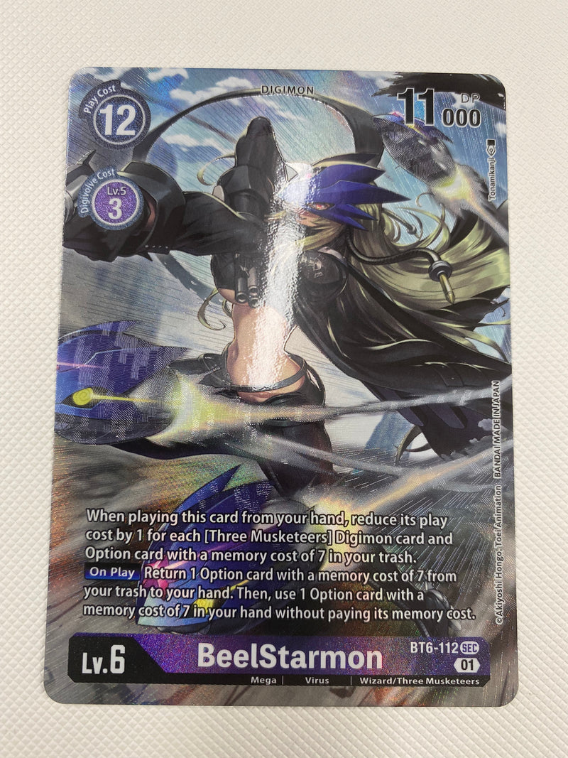 digimon card game secret rare Digimon TCG BeelStarmon BT6-112 Secret Rare Near Mint