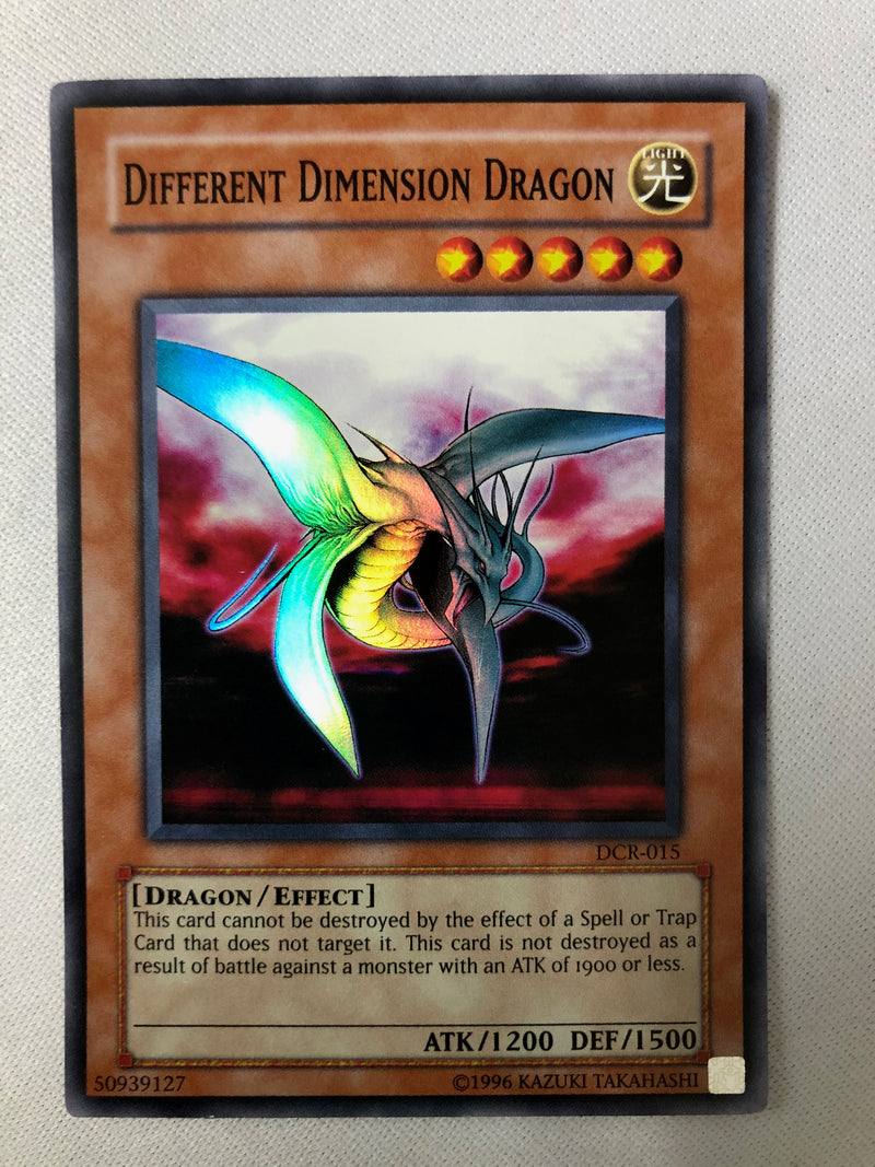 unlimited edition yugioh cards Yugioh Different Dimension Dragon DCR-015 Super Rare Unlimited Edition